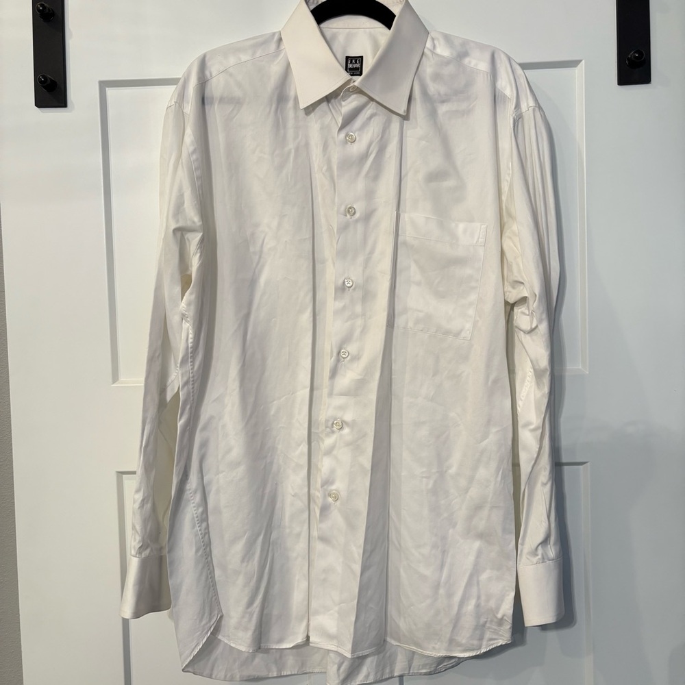 Ike Behar Elegant Ivory Dress Shirt